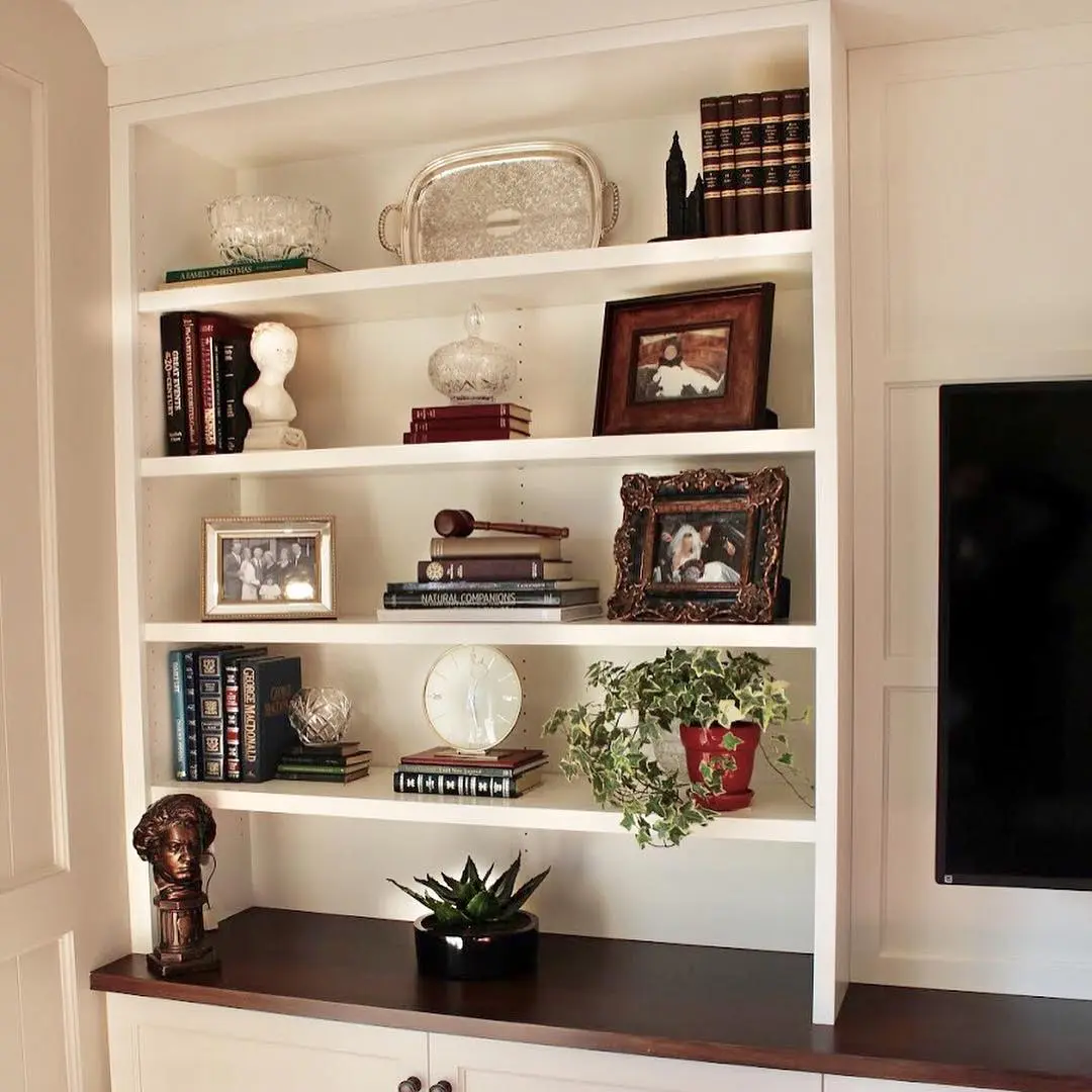 Painted built In cabinetry by Heirlooms Custom Cabinetry