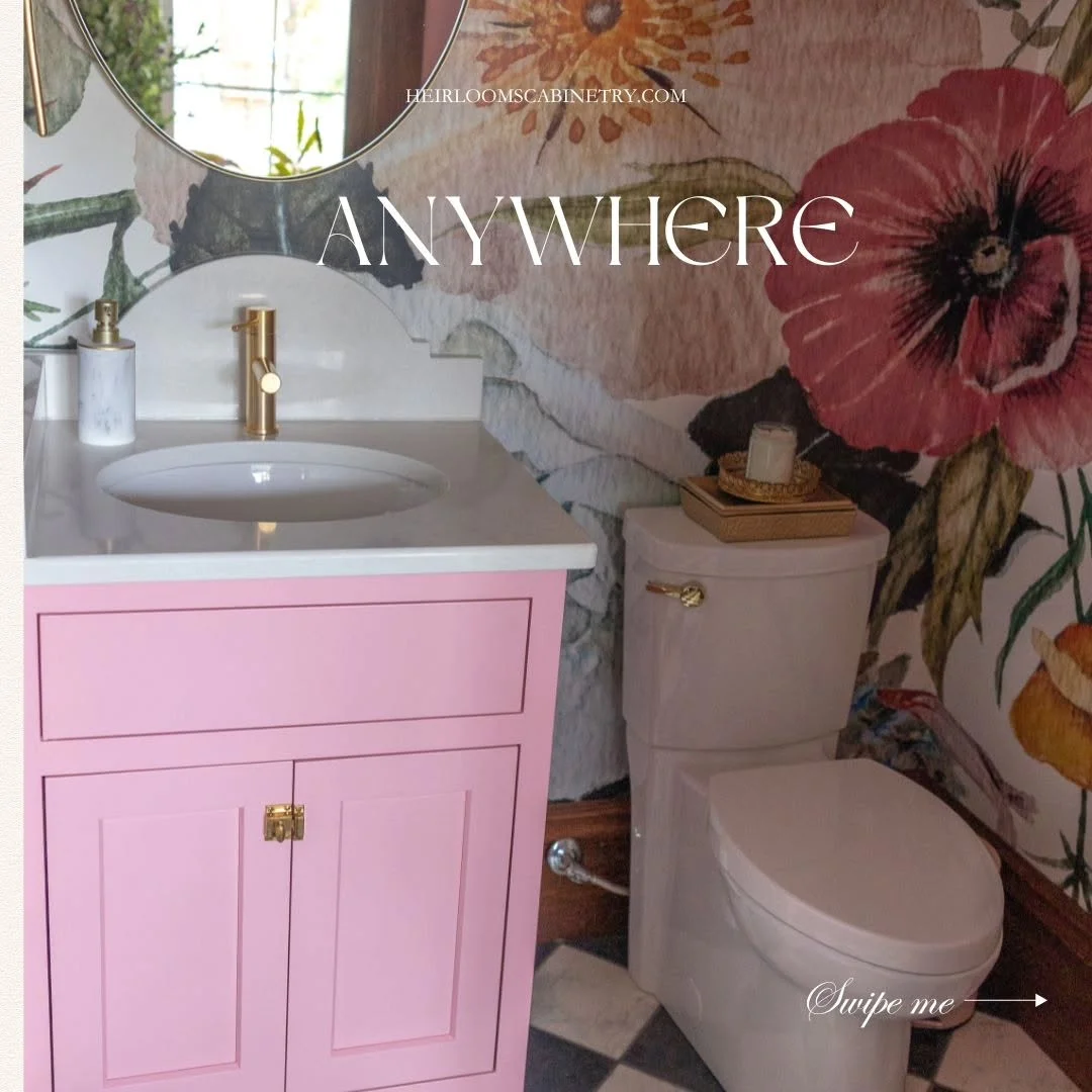 Pink Powder Room Vanity - Image 2