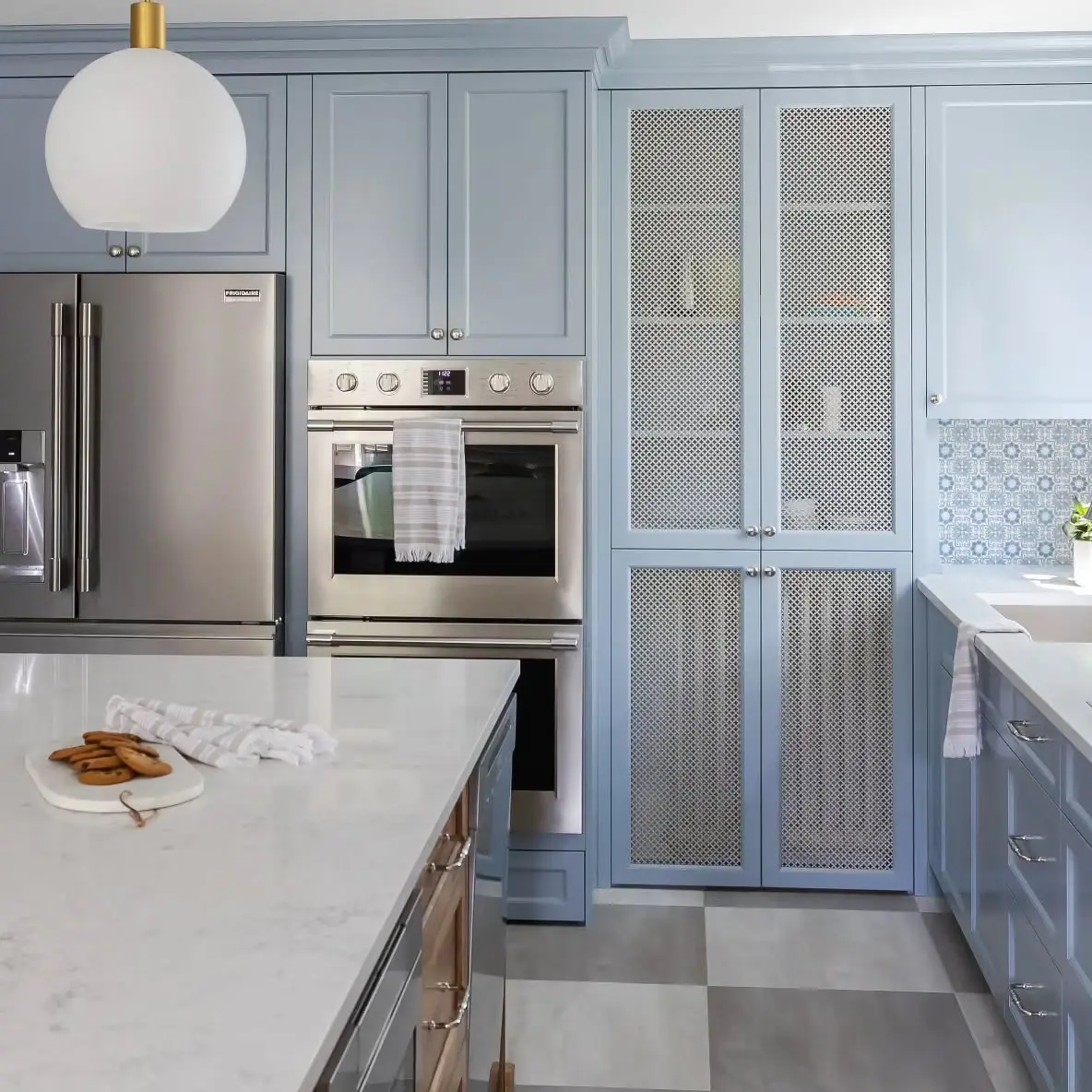 Blue & Stained Kitchen with Servery Nook - Image 3