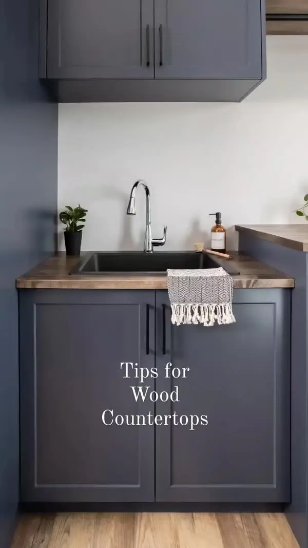 Rough sawn wood mudroom with countertop and sink video by Heirlooms Custom Cabinetry