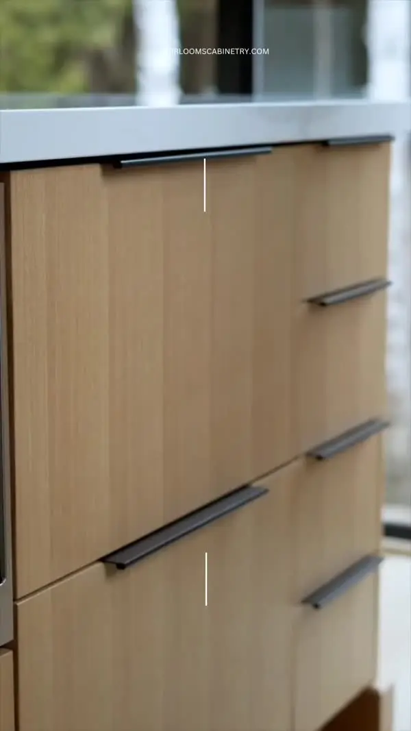 White oak kitchen with island video by Heirlooms Custom Cabinetry