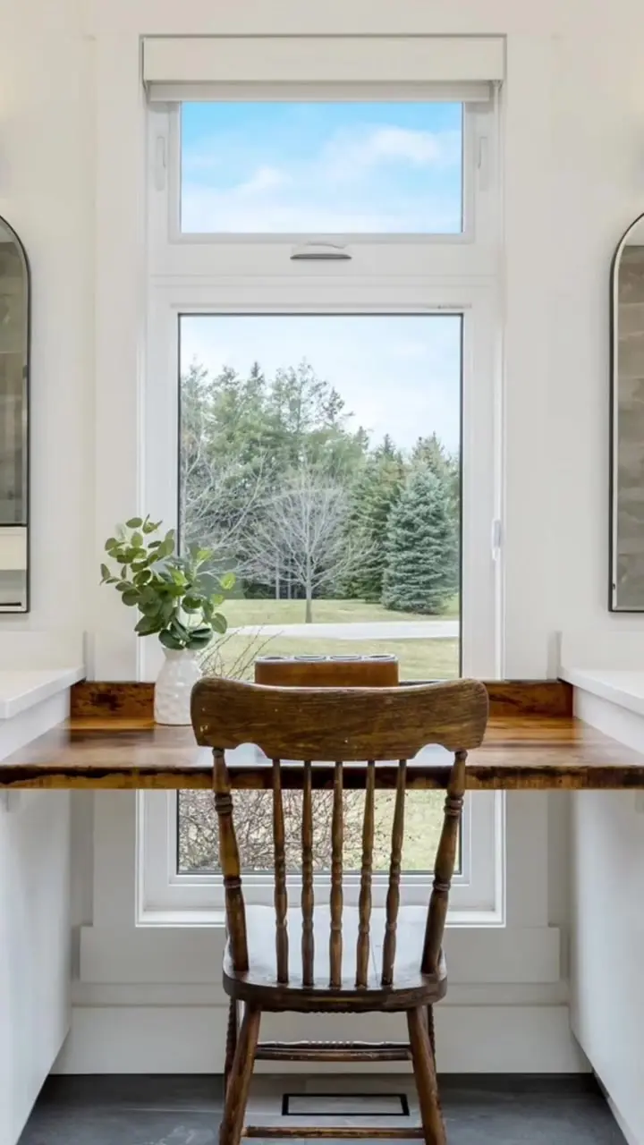 Vanity with storage and vanity video by Heirlooms Custom Cabinetry